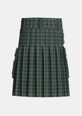 Utility_MacNeil_of_Colonsay_1_Tartan_196_kilt_back_image_with_pleated_design_and_adjustable_buckles_for_men