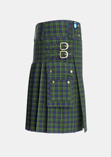 Utility_MacNeil_of_Colonsay_1_Tartan_196_kilt_right_image_with_pleated_design_and_adjustable_buckles_for_men