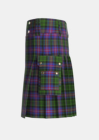 Utility_MacNeil_of_Colonsay_2_Tartan_804_kilt_left_image_with_pleated_design_and_adjustable_buckles_for_men