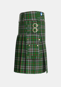 Utility_MacNeish_Hunting_Tartan_3510_kilt_right_image_with_pleated_design_and_adjustable_buckles_for_men