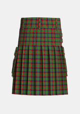Utility_MacNett_Tartan_3501_kilt_back_image_with_pleated_design_and_adjustable_buckles_for_men
