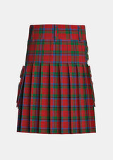 Utility_MacNicol_Tartan_498_kilt_back_image_with_pleated_design_and_adjustable_buckles_for_men