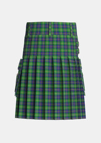 Utility_MacOrrell_Tartan_672_kilt_back_image_with_pleated_design_and_adjustable_buckles_for_men