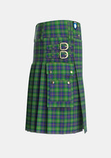 Utility_MacOrrell_Tartan_672_kilt_right_image_with_pleated_design_and_adjustable_buckles_for_men