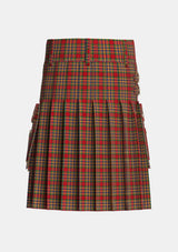 Utility_MacPherson_2_Tartan_681_kilt_back_image_with_pleated_design_and_adjustable_buckles_for_men
