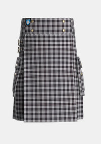 Utility_MacPherson_4_Tartan_1344_kilt_front_image_with_pleated_design_and_adjustable_buckles_for_men