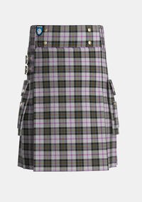 Utility_MacPherson_Dress_1951_Tartan_5921_kilt_front_image_with_pleated_design_and_adjustable_buckles_for_men