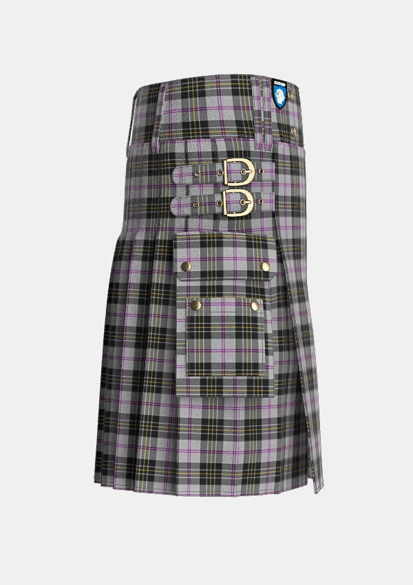 Utility_MacPherson_Dress_1951_Tartan_5921_kilt_right_image_with_pleated_design_and_adjustable_buckles_for_men
