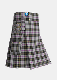 Utility_MacPherson_Dress_1951_Tartan_5921_kilt_side_image_with_pleated_design_and_adjustable_buckles_for_men