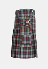 Utility_MacPherson_Dress_Tartan_1615_kilt_right_image_with_pleated_design_and_adjustable_buckles_for_men