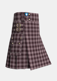 Utility_MacPherson_Hunting_2_Tartan_547_kilt_side_image_with_pleated_design_and_adjustable_buckles_for_men