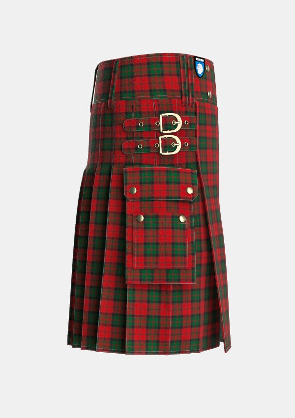 Utility_MacQuarrie_7_Tartan_872_kilt_right_image_with_pleated_design_and_adjustable_buckles_for_men
