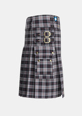 Utility_MacRae_Dress_Tartan_1564_kilt_right_image_with_pleated_design_and_adjustable_buckles_for_men