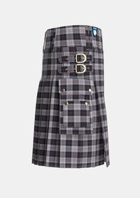 Utility_MacRae_Dress_Tartan_1564_kilt_right_image_with_pleated_design_and_adjustable_buckles_for_men