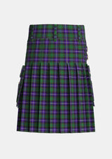 Utility_MacRae_Hunting_1_Tartan_807_kilt_back_image_with_pleated_design_and_adjustable_buckles_for_men