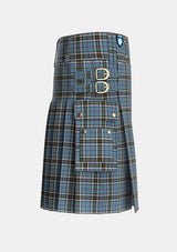 Utility_MacTavish_Thompson_Thomson_Dress_Blue_Tartan_1383_kilt_right_image_with_pleated_design_and_adjustable_buckles_for_men