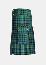 Utility_Maccallum_tartan_767_kilt_left_image_with_pleated_design_and_adjustable_buckles_for_men