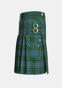 Utility_Macinnes_tartan_1464_kilt_right_image_with_pleated_design_and_adjustable_buckles_for_men