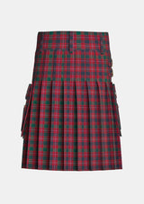 Utility_Macintyre_tartan_402_kilt_back_image_with_pleated_design_and_adjustable_buckles_for_men