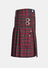 Utility_Macintyre_tartan_402_kilt_right_image_with_pleated_design_and_adjustable_buckles_for_men