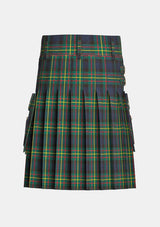 Utility_Maclaren_tartan_kilt_back_image_with_pleated_design_and_adjustable_buckles_for_men