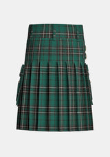 Utility_Maclean_Hunting_Modern_Tartan_kilt_back_image_with_pleated_design_and_adjustable_buckles_for_men