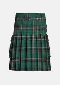 Utility_Maclean_Hunting_Modern_Tartan_kilt_back_image_with_pleated_design_and_adjustable_buckles_for_men