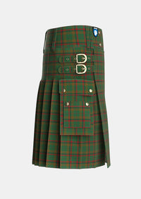 Utility_Macnaughton_Hunting_Tartan_7852_kilt_right_image_with_pleated_design_and_adjustable_buckles_for_men