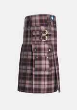Utility_Macpherson_Hunting_tartan_547_kilt_right_image_with_pleated_design_and_adjustable_buckles_for_men