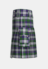 Utility_Malcolm_Dress_Tartan_1785_kilt_left_image_with_pleated_design_and_adjustable_buckles_for_men