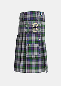 Utility_Malcolm_Dress_Tartan_1785_kilt_right_image_with_pleated_design_and_adjustable_buckles_for_men