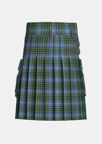 Utility_Manx_tartan_202_kilt_back_image_with_pleated_design_and_adjustable_buckles_for_men
