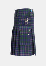 Utility_Marion_Personal_Tartan_7374_kilt_right_image_with_pleated_design_and_adjustable_buckles_for_men