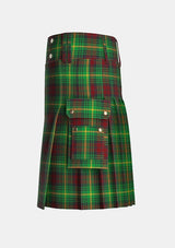 Utility_Martin_tartan_1207_kilt_left_image_with_pleated_design_and_adjustable_buckles_for_men