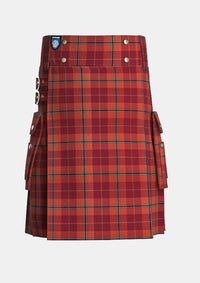 Utility_Mason_David_Elsworth_Tartan_10720_kilt_front_image_with_pleated_design_and_adjustable_buckles_for_men