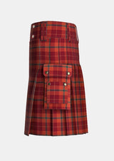 Utility_Mason_David_Elsworth_Tartan_10720_kilt_left_image_with_pleated_design_and_adjustable_buckles_for_men