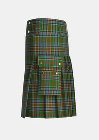 Utility_Massey_Tartan_6631_kilt_left_image_with_pleated_design_and_adjustable_buckles_for_men