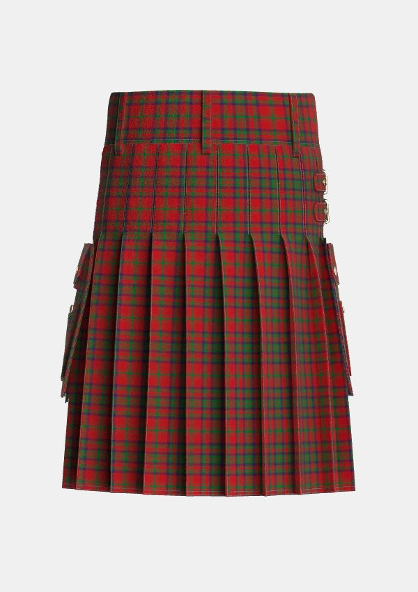 Utility_Matheson_Dress_Tartan_860_kilt_back_image_with_pleated_design_and_adjustable_buckles_for_men
