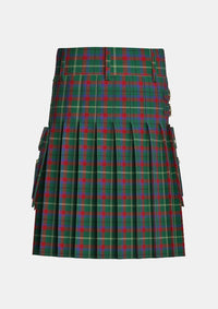 Utility_Mayo_County_Tartan_2270_kilt_back_image_with_pleated_design_and_adjustable_buckles_for_men