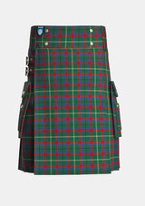 Utility_Mayo_County_Tartan_2270_kilt_front_image_with_pleated_design_and_adjustable_buckles_for_men