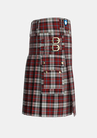 Utility_McCandlish_Arisaid_Red_Tartan_3326_kilt_right_image_with_pleated_design_and_adjustable_buckles_for_men
