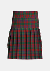 Utility_McCarthy_Old_Tartan_4049_kilt_back_image_with_pleated_design_and_adjustable_buckles_for_men