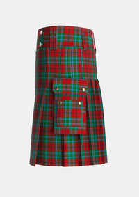 Utility_McCook_Cook_Tartan_3910_kilt_left_image_with_pleated_design_and_adjustable_buckles_for_men