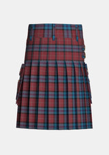 Utility_McCurdy_Stribbling_Tartan_10284_kilt_back_image_with_pleated_design_and_adjustable_buckles_for_men
