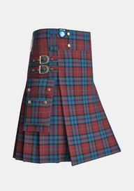 Utility_McCurdy_Stribbling_Tartan_10284_kilt_side_image_with_pleated_design_and_adjustable_buckles_for_men