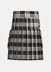 Utility_McFarlane_Tartan_kilt_back_image_with_pleated_design_and_adjustable_buckles_for_men