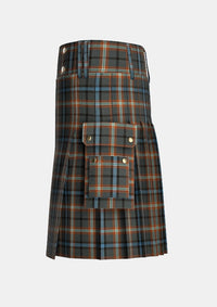 Utility_McHale_Barry_Tartan_10708_kilt_left_image_with_pleated_design_and_adjustable_buckles_for_men
