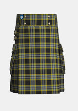 Utility_McIntyre_Collegium_tartan_12730_kilt_front_image_with_pleated_design_and_adjustable_buckles_for_men