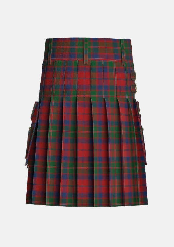 Utility_McKimm_J_W_Tartan_12889_kilt_back_image_with_pleated_design_and_adjustable_buckles_for_men