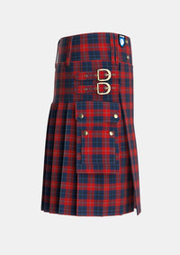 Utility_McKnight_Dress_Personal_Tartan_2184_kilt_right_image_with_pleated_design_and_adjustable_buckles_for_men